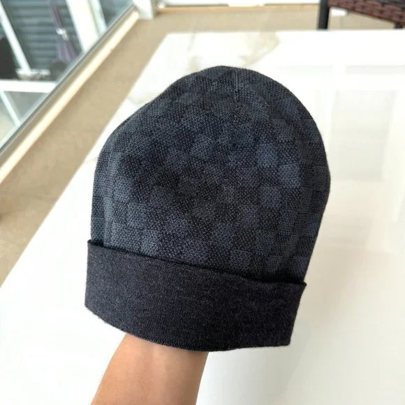 Louis Vuitton Petit Damier (Small Size) Unisex Hat NM Graphite - Picture 2 of 9
